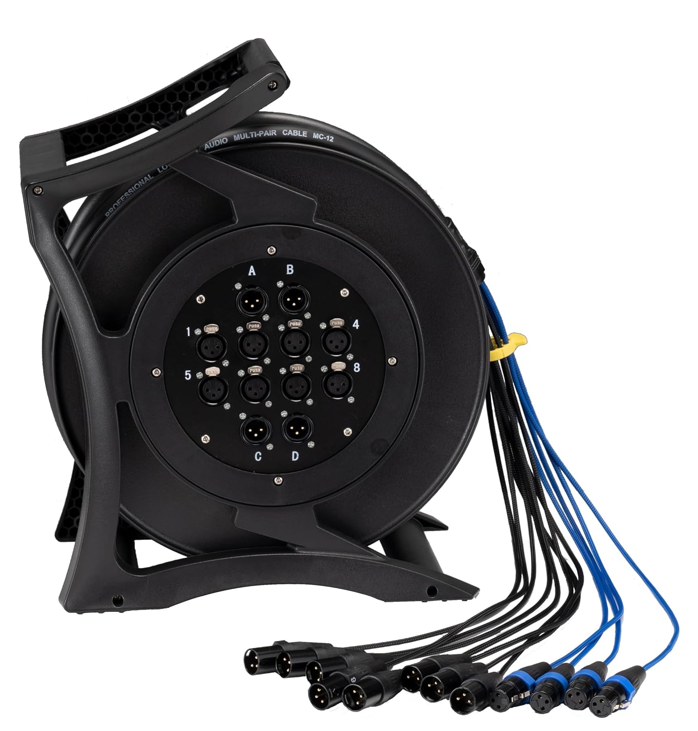 Jamesin 12 Channel with 8+4 Female to Male XLR Cable,100 Feet Microphone Audio Cable, for Stage and Recording Studio Used with Any Device Have 3pin XLR Female to Male