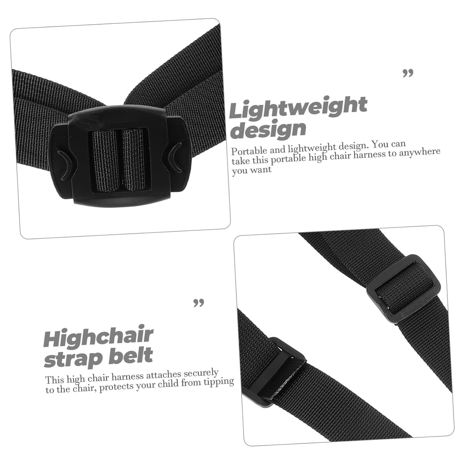 GARVALON Stroller Straps Boys and Girls Leash High Chair Safety Belt Boy Girl Harness Fit