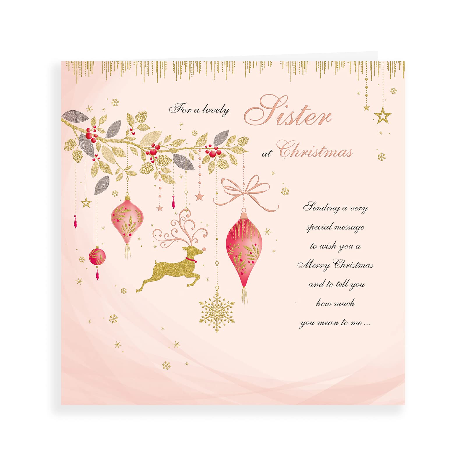 Piccadilly Greetings Group Ltd Regal Publishing Classic Christmas Card Sister - 223 mm sq, C85569