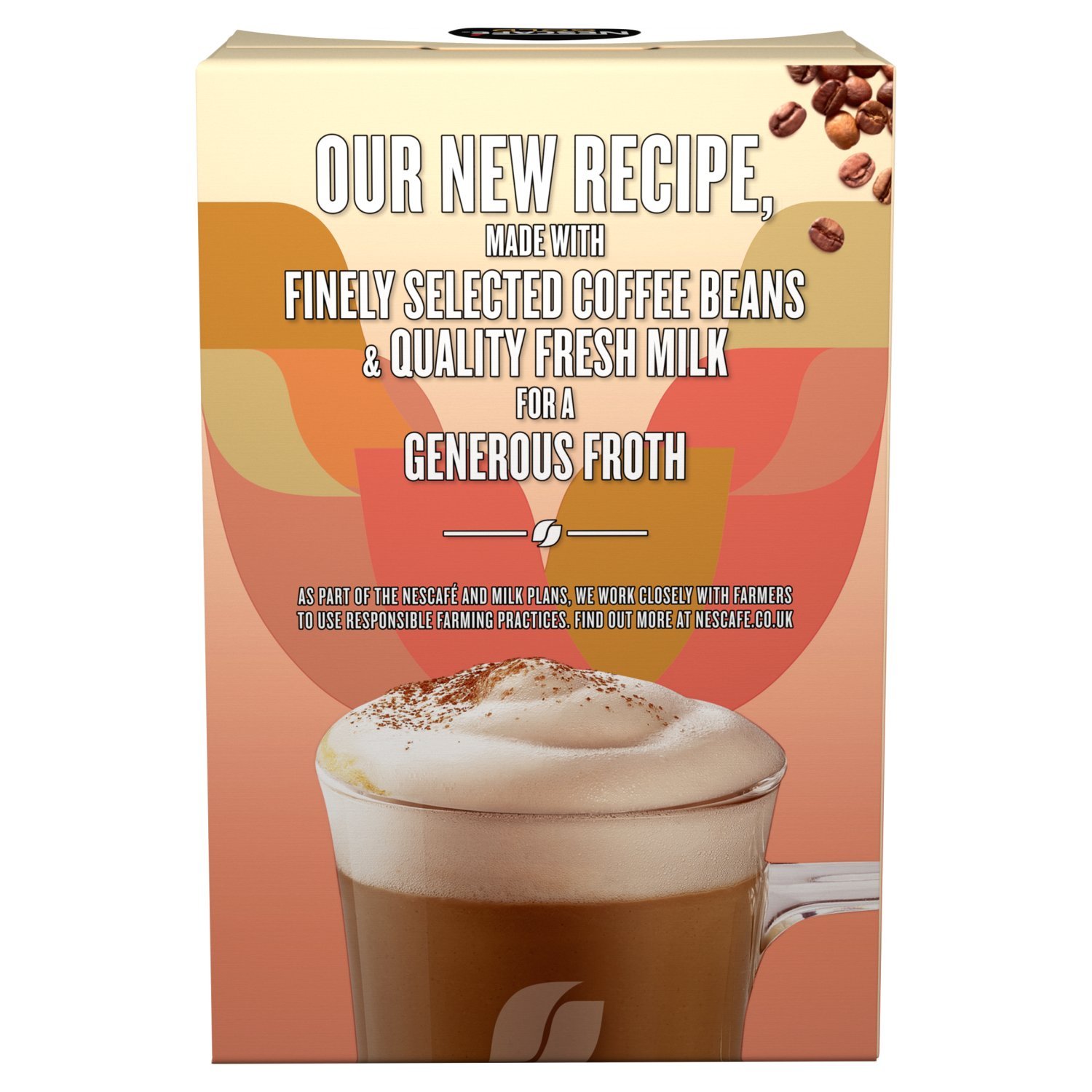 Original Nescafe Gold Cappuccino Unsweetened Taste Coffee Sachets