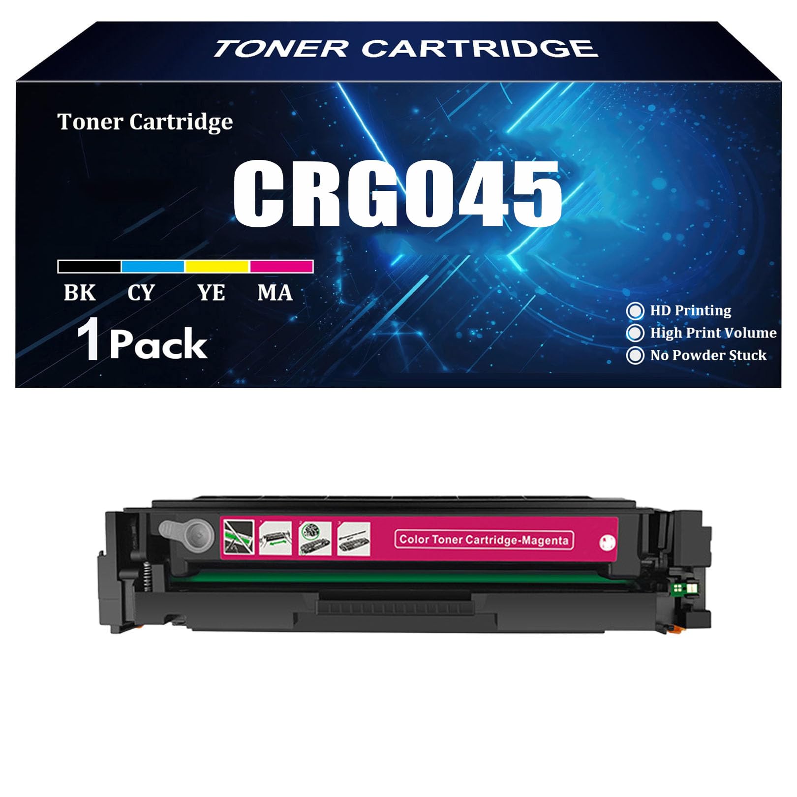 Cartouche toner CRG045 avec puce pour résoudre les pannes d'impression Canon MF634Cdw