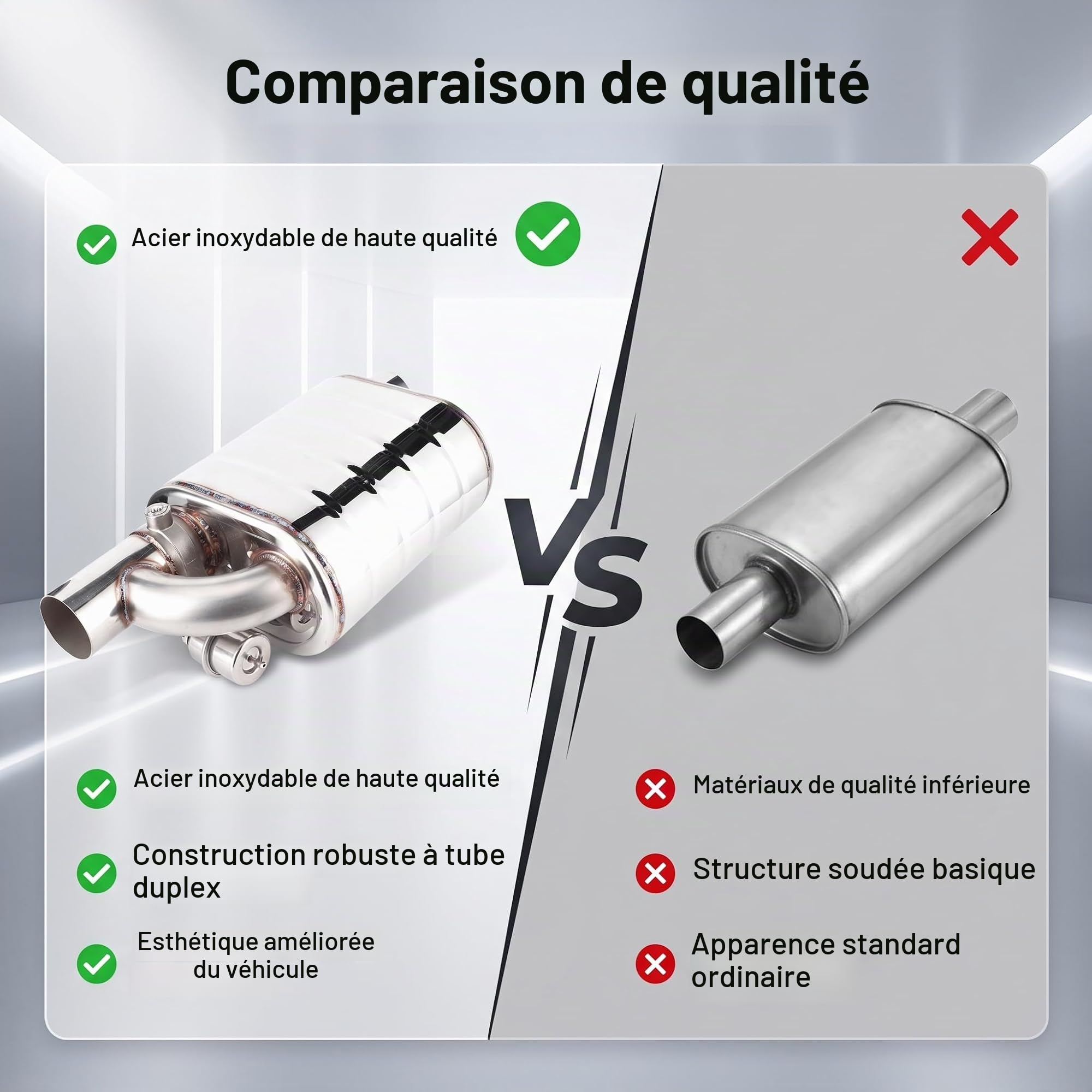 Valve d'échappement de voiture, valve d'échappement électrique universelle de voiture de 63mm Valve de tuyau de pompe à vide de dispositif de port distant d'acier inoxydable.
