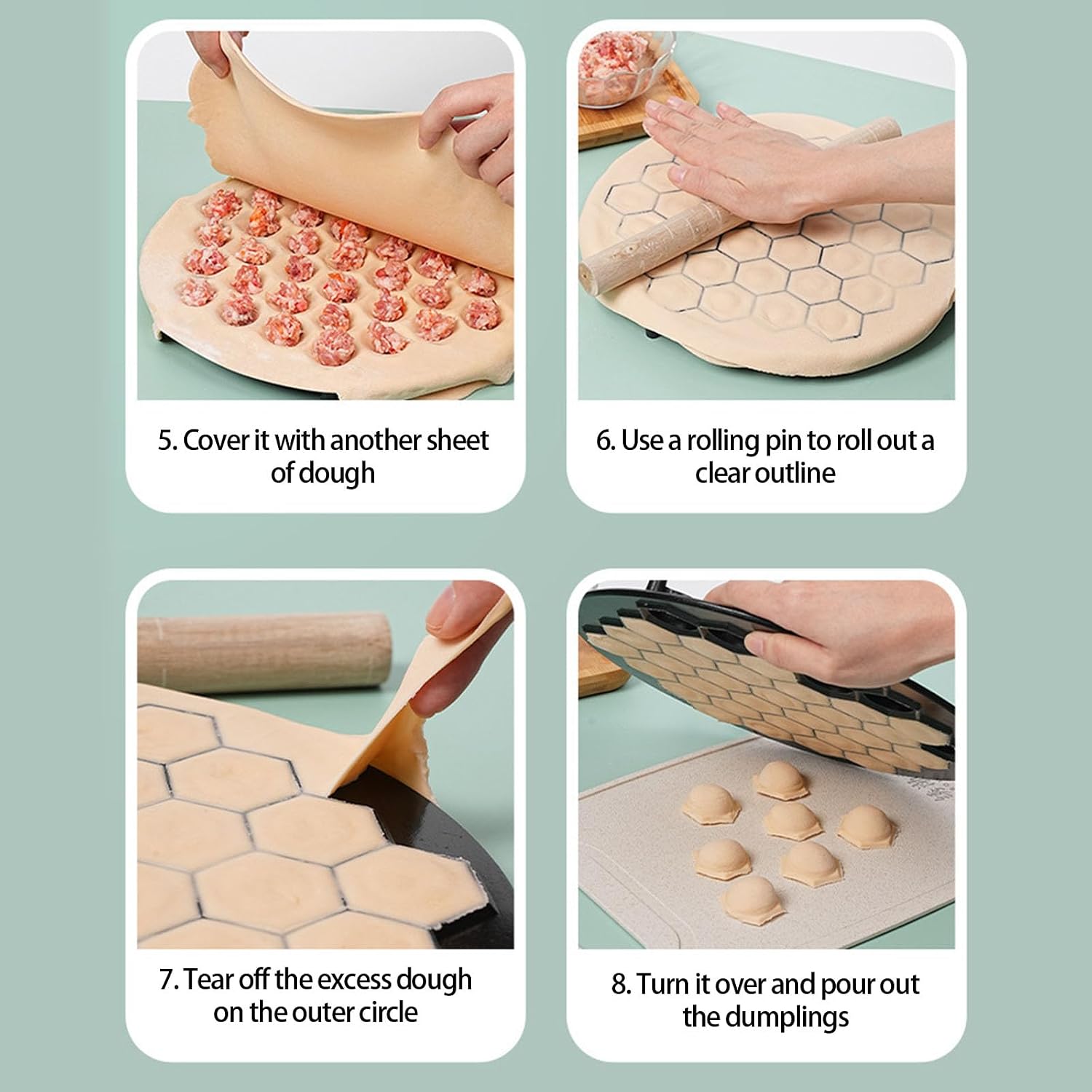 37 Hole Dumpling Maker Mold Pelmeni Metal Ravioli Press Mould Portable Kitchen Tool for Uniform Shape Dumplings