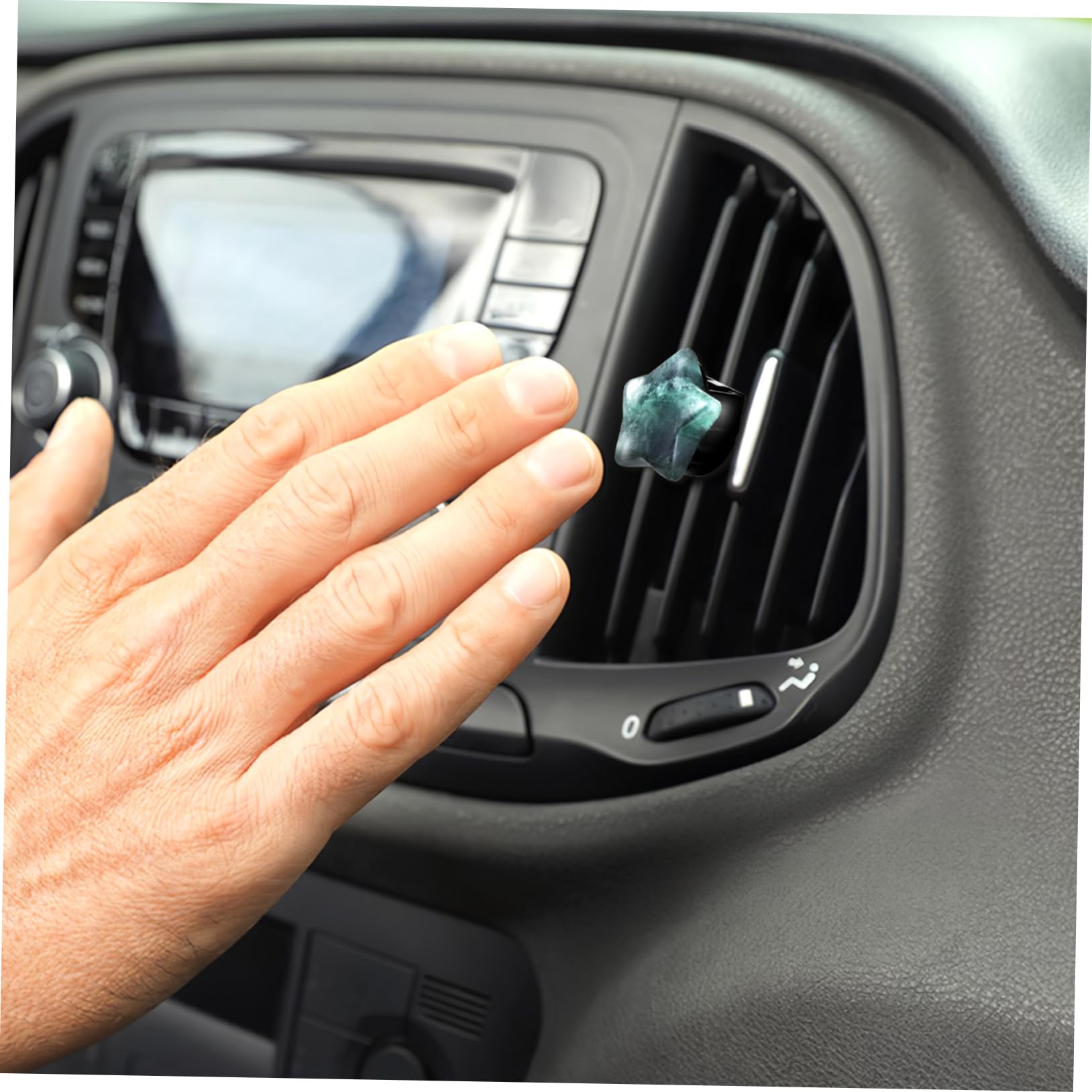 GLEAVI 8pezzi Clip Per Bocchetta Aria Auto Forme Di Cuore e Stella Decorazione Interna e Diffusore Di Fragranzper Auto Materiale Resistente Per Ambienti Diversi