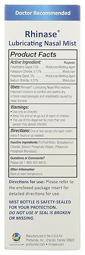 Miniatura 4 de Rhinase Paquete combinado de cuidado nasal  Gel nasal (1 oz) y spray salino (1 oz) para sequedad, alivio de alergias y prevención de hemorragias