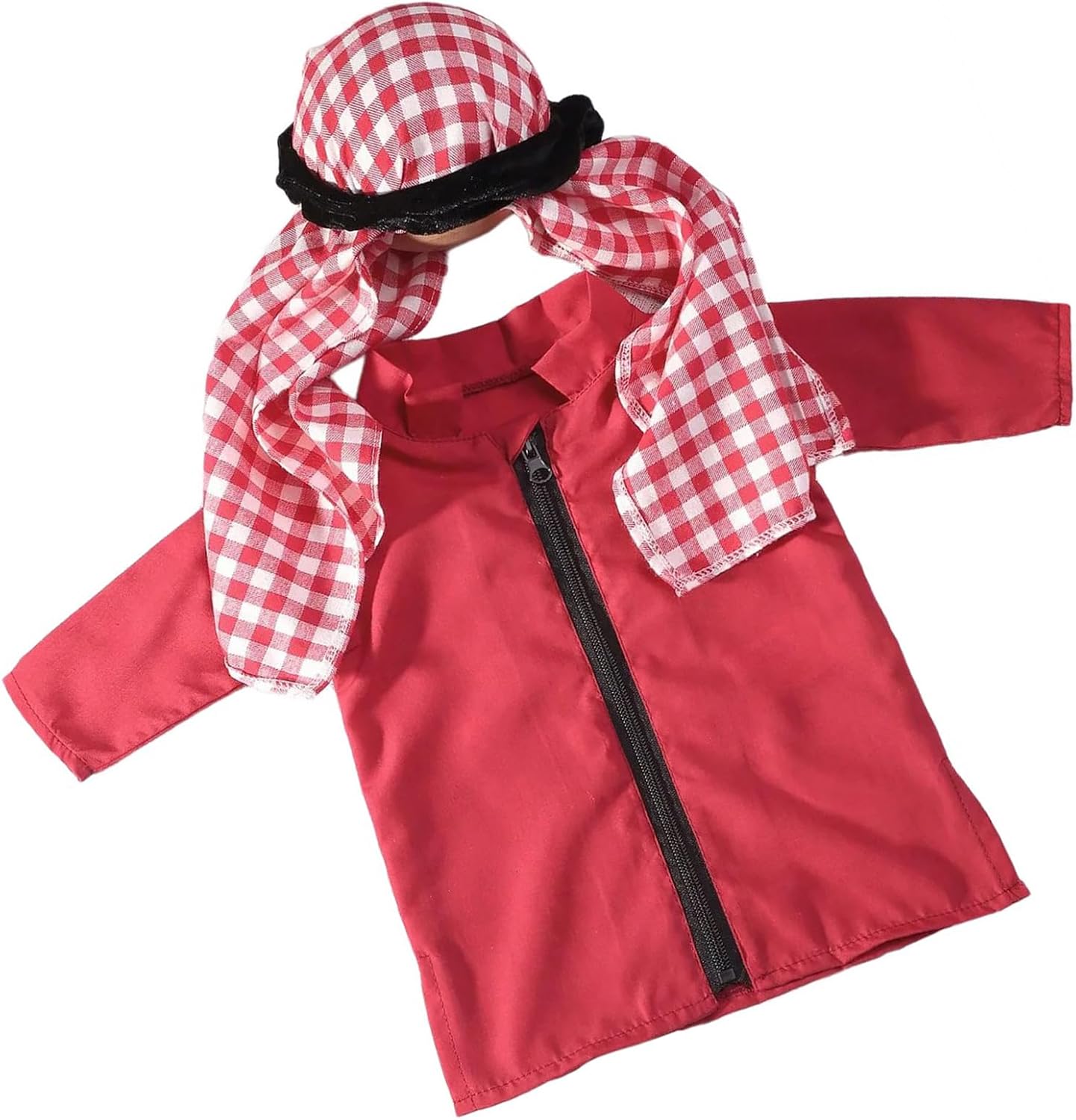 0-9 Month Newborn Baby Photography Outfit Middle Eastern Themed Robe Long Sleeves And Headscarf Turban Special Occasion Baby Clothing