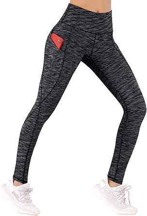 Ewedoos Fleece Lined Leggings with Pockets for Women - Thermal Warm Workout Winter Leggings for Women Yoga Pants for Women