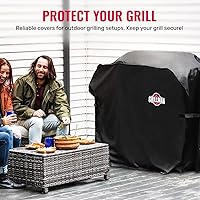 Vista 2 de Cubierta de parrilla Grillman, cubiertas de parrilla al aire libre, para carbón, parrillas de gas, impermeable, a prueba de roturas, resistente al