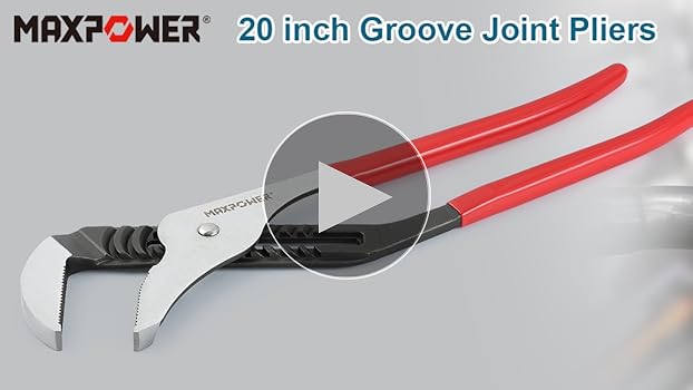 MAXPOWER 20 inch Groove Joint Pliers, 5.5 inch Max Opening