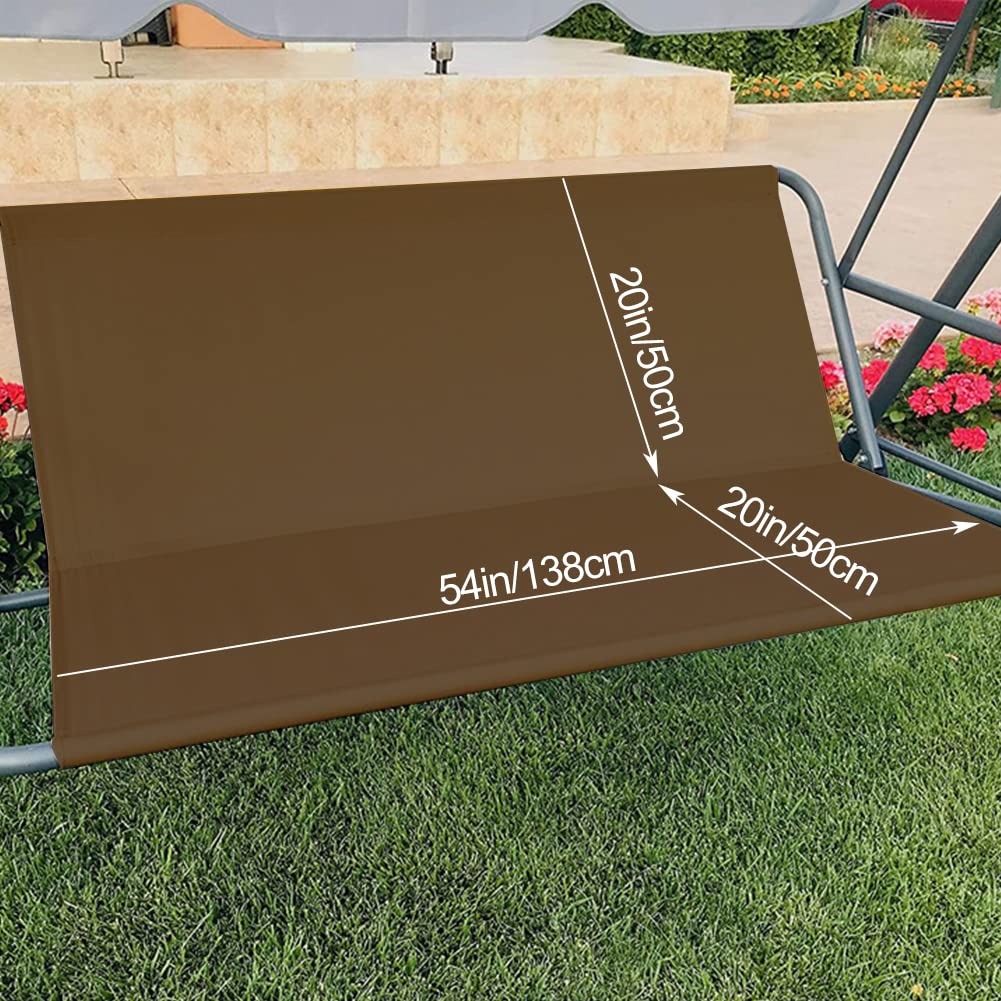 Housse De Siège Pour Balançoire De Jardin - 2/3 Places - Vert - 138x50x50cm - Imperméable UV