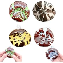 Wax Cracking Squishy Kit, Chocolate Cracking Wax Ball Squishy, Crispy Stress Ball Fidget, Crunchy Texture, Soft Sensory for Anxiety Relief, Party Favor Set Chocolate