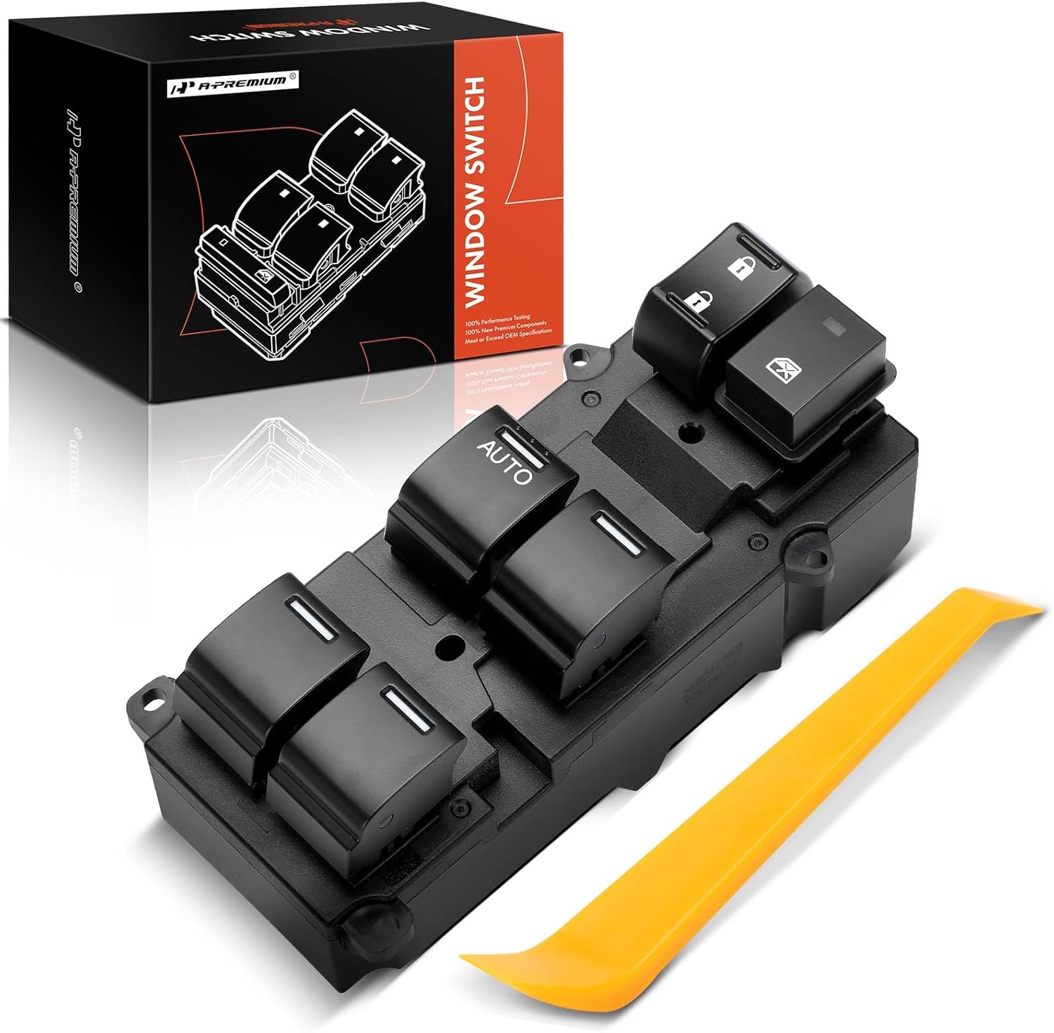 A-Premium Master Power Window Switch Compatible with Honda CR-V CRV EX-L, CR-V EX, 2014 2015 2016, Front Left Driver Side