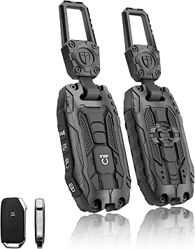 Key Fob Cover for Kia 5 Buttons Key Case,Heavy Key Shell Protector Accessories for Kia Soul Forte Telluride K5 Seltos NIRO Sportage Sorento Key Fob Model-A-Black