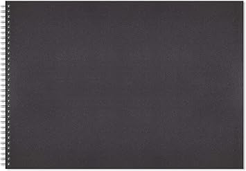 Artgecko Mixed Media Sketch Book A2 Landscape - 80 Pages 40 Sheets 150gsm White Cartridge Paper