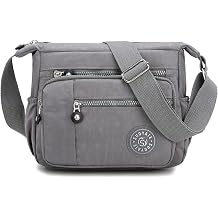 Women's Multi-Pocket Crossbody Casual Nylon Shoulder Bag Handbag | Lightweight Messenger Purse with Multi-Pocket, Water-Resistant Nylon, Adjustable Strap, Ideal for Shopping Commutes Travel