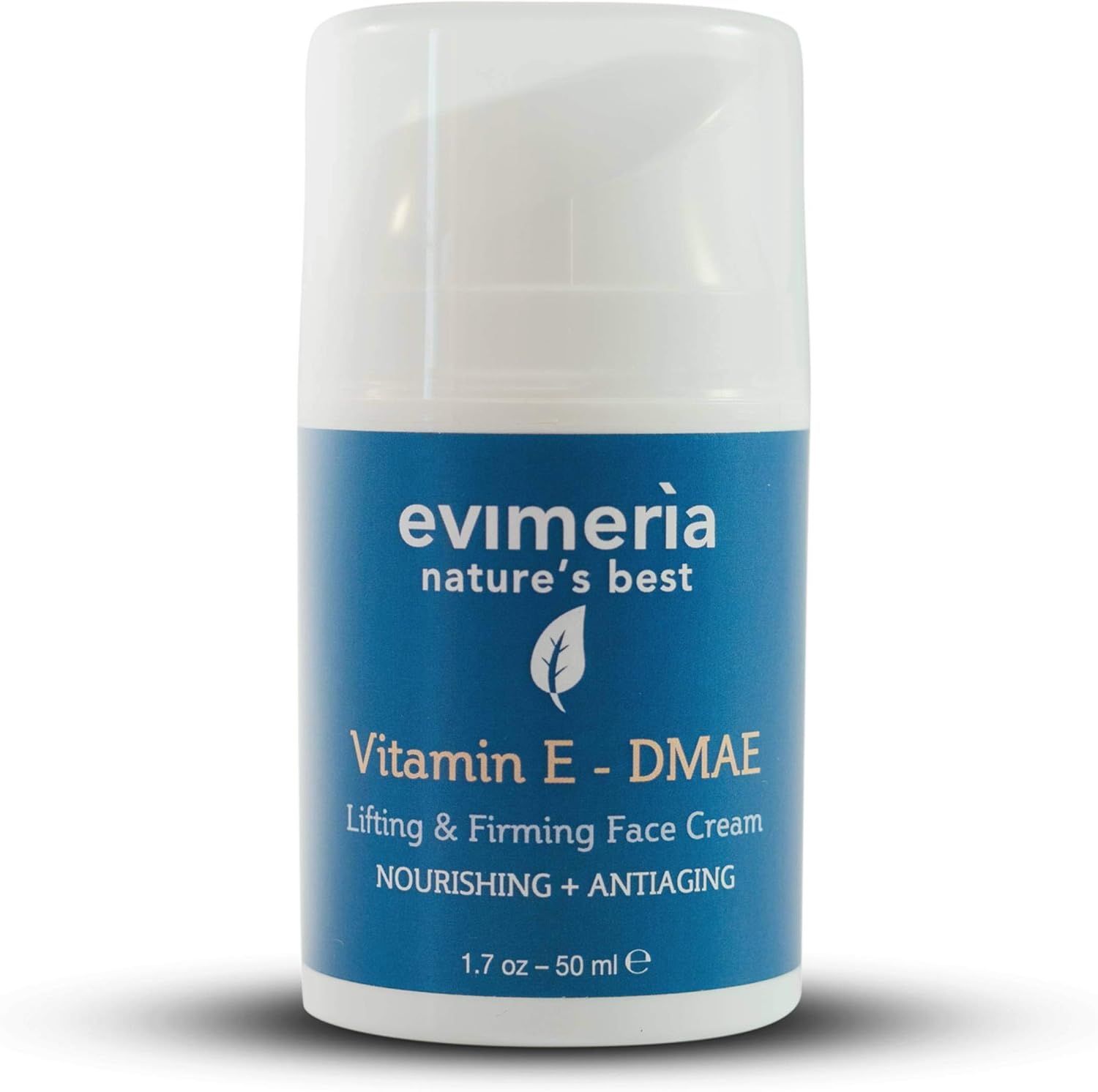 Evimerìa Vitamin E + DMAE strong anti-wrinkle and anti-aging cream with shock effect for face and neck 50 ml. Made in Italy