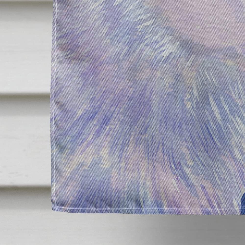 Caroline's Treasures SS4602CHF Siberian Husky Winter Snowflakes Holiday Flag Canvas, Large, Multicolor