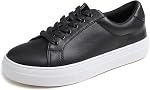 Feversole Women's Featured PU Leather Colorful Lace-Up Sneaker