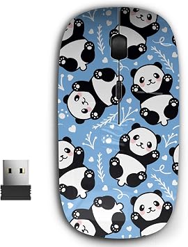 2.4G Ergonomic Portable USB Wireless Mouse for PC, Laptop, Computer, Notebook with Nano Receiver Cute Cartoon Panda