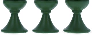 BestPysanky Set of 3 Green Wooden Egg Stands Holders Displays 1.4 Inches
