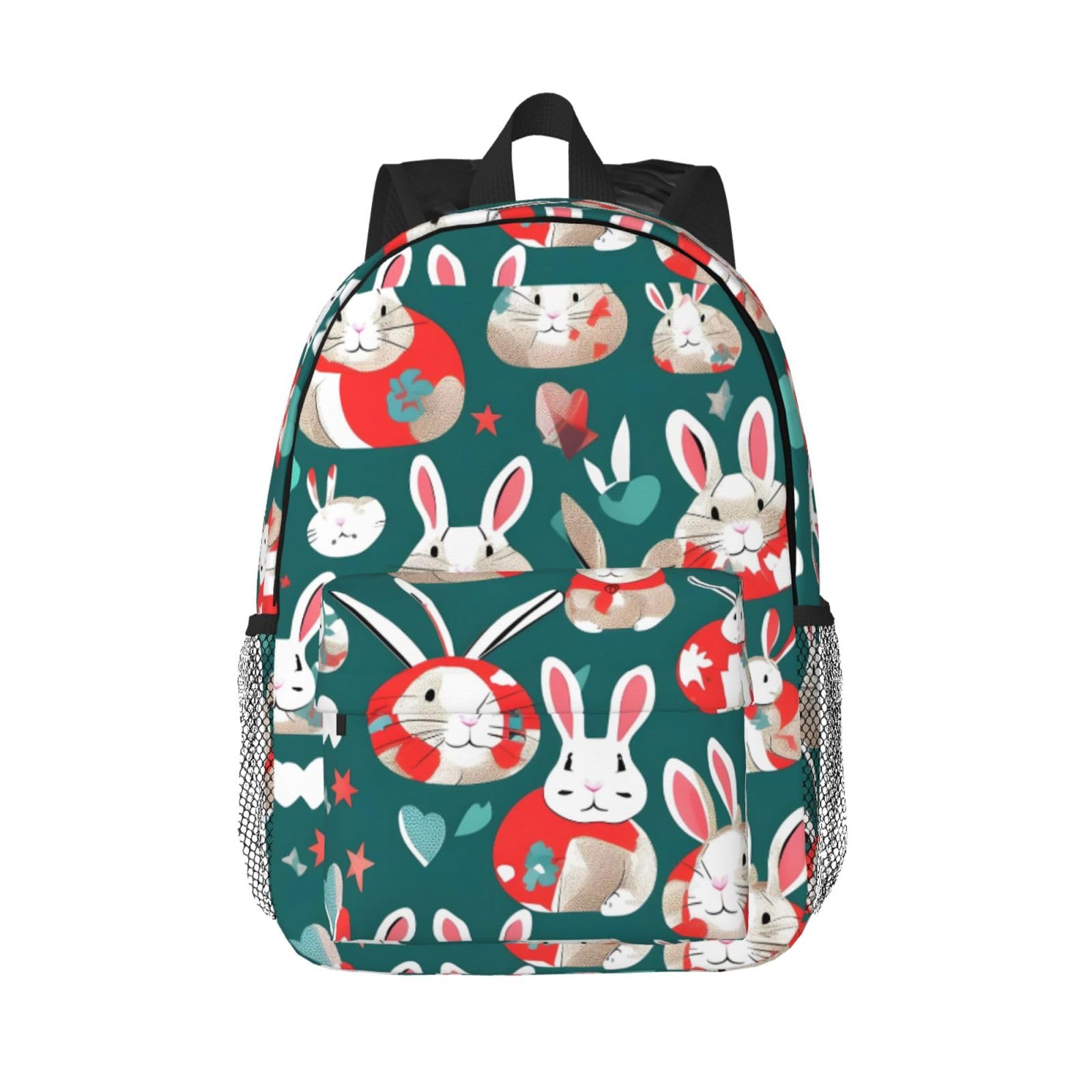 HUIopq Bunny Rabbits Print Versatile Student Backpack Laptop Backpacks School Travel Outdoor Adventures Use