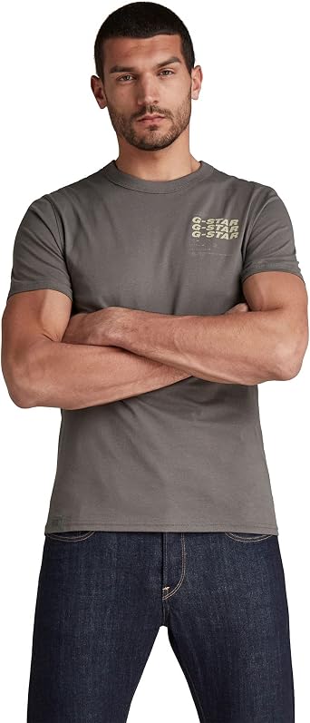 G-Star Mens Large Back Logo R/T T-Shirt