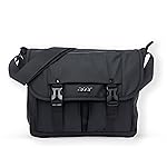 Acer Stylo Premium 14 Inch Laptop Sling Bag, Elegant Black Water-Resistant Polyester, Zippered Compartments & Front Pockets, Fits Up to 14-inch Laptops, Lightweight Daily Organizer for Work & Travel