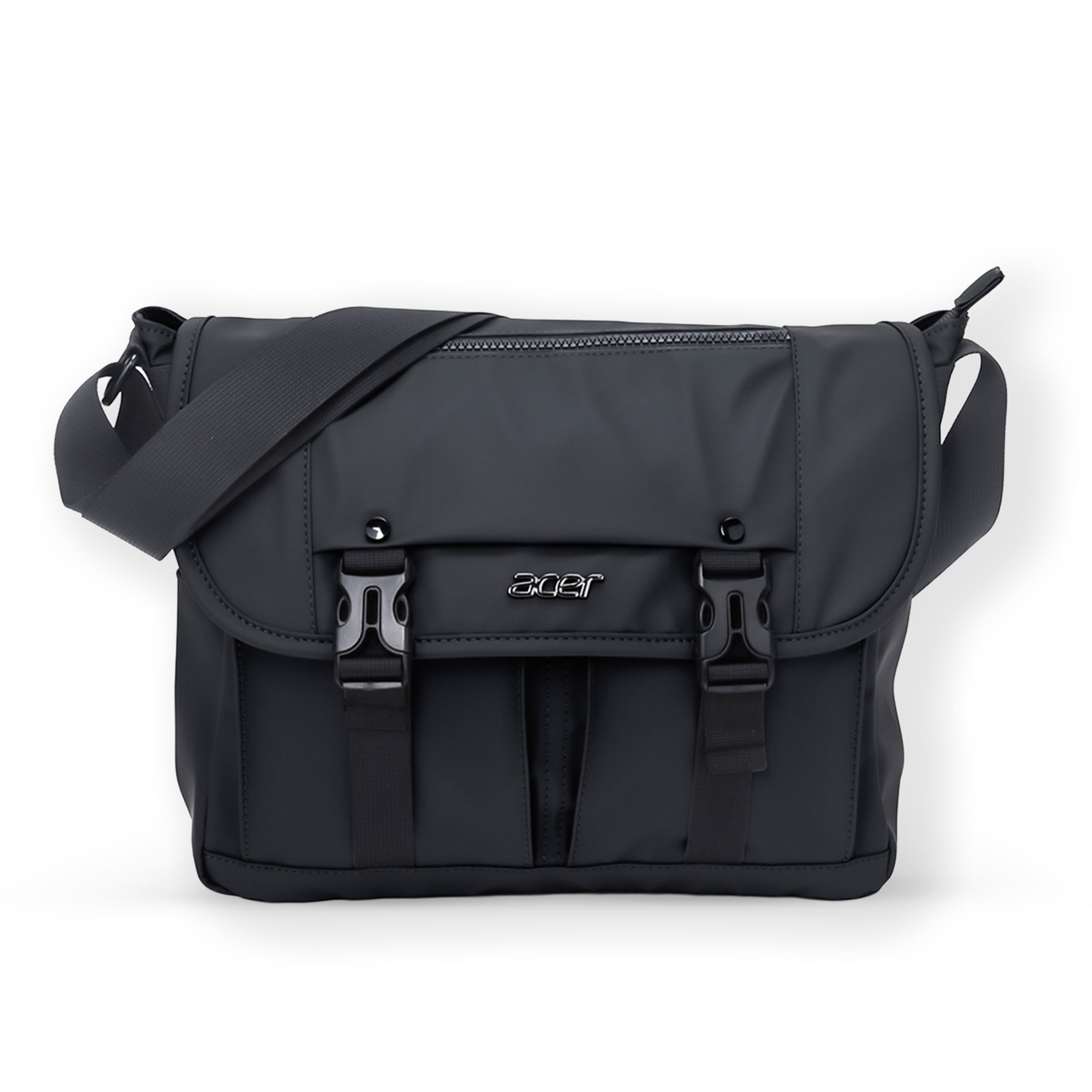 Acer Stylo Premium 14 Inch Laptop Sling Bag, Elegant Black Water-Resistant Polyester, Zippered Compartments & Front Pockets, Fits Up to 14-inch Laptops, Lightweight Daily Organizer for Work & Travel-image-28