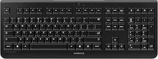 Cherry KW 3000 Wireless Quiet Full Size Keyboard for Windows and Mac. 2.4 Ghz Wireless Technology, Silent and Durable for Office and Personal Workpace