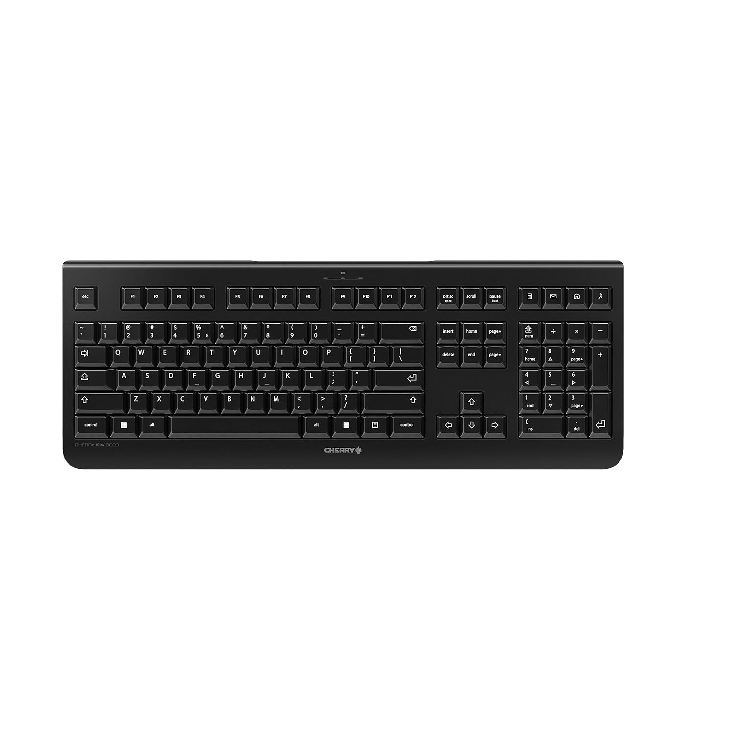 Cherry KW 3000 Wireless Quiet Full Size Keyboard for Windows and Mac 2 4 Ghz Wireless Technology Silent