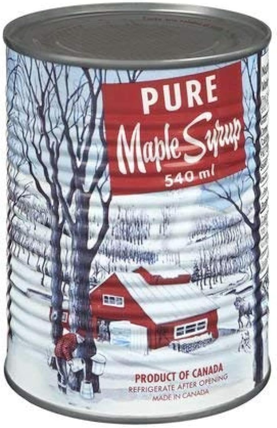 Pure Maple Syrup, Canada No 1 Medium,can 540ml Made in Canada