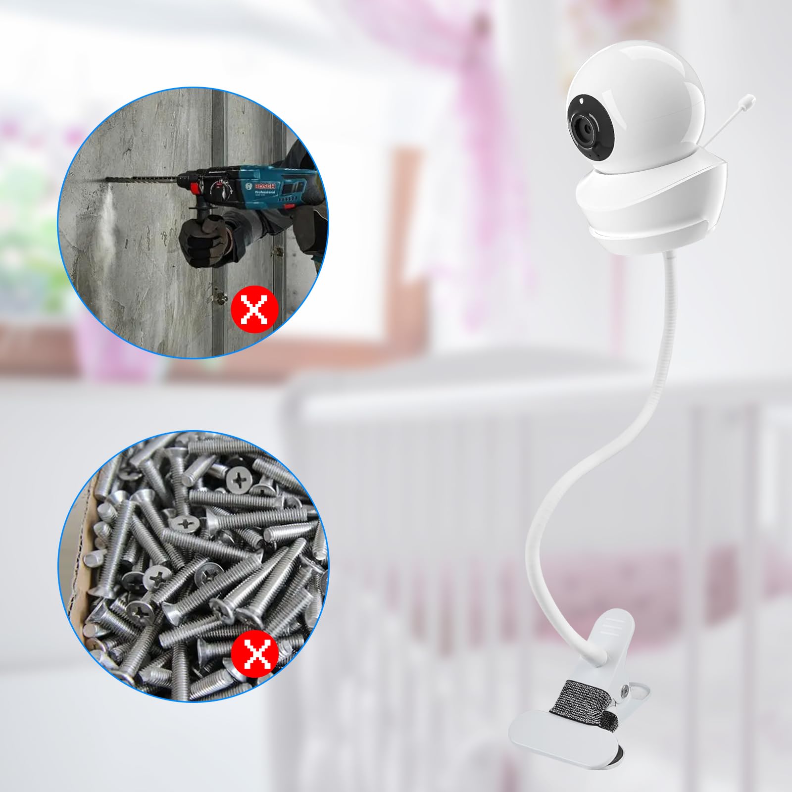 Support pour babysense S2/V43 - Support flexible pour moniteur de