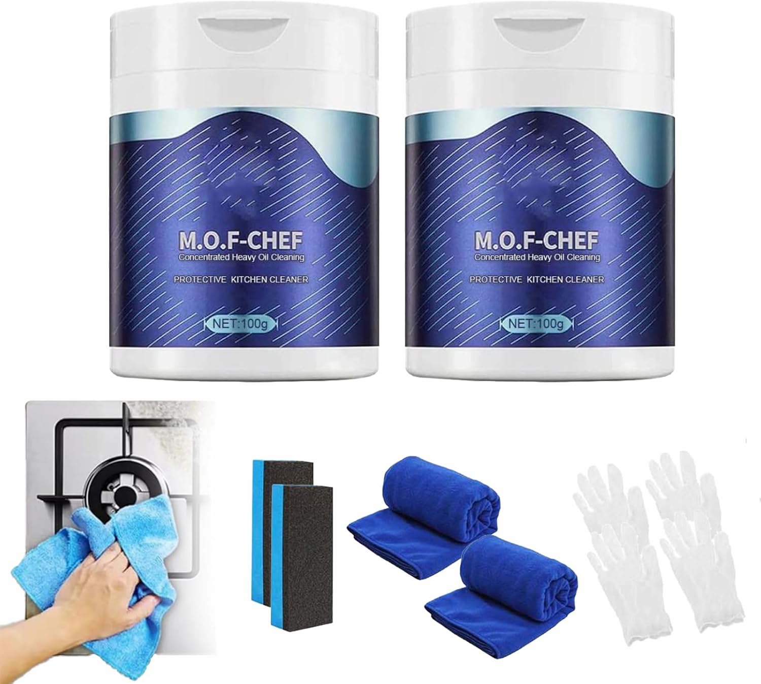 M.O.FCHEF Cleaner Powder, Mof Chef Cleaning Powder, M.O.F