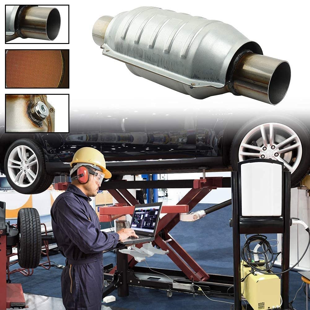 Catalizzatore universale con ingresso/uscita, con connettore O2 e segnale di calore 53004 catalizzatore auto in acciaio