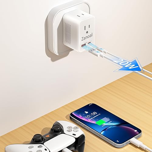 Miniatura 6 de Adaptador de enchufe de viaje europeo 6 en 1, convertidor de voltaje de 220 V a 110 V, adaptador de viaje de EE. UU. a Europa, adaptador de