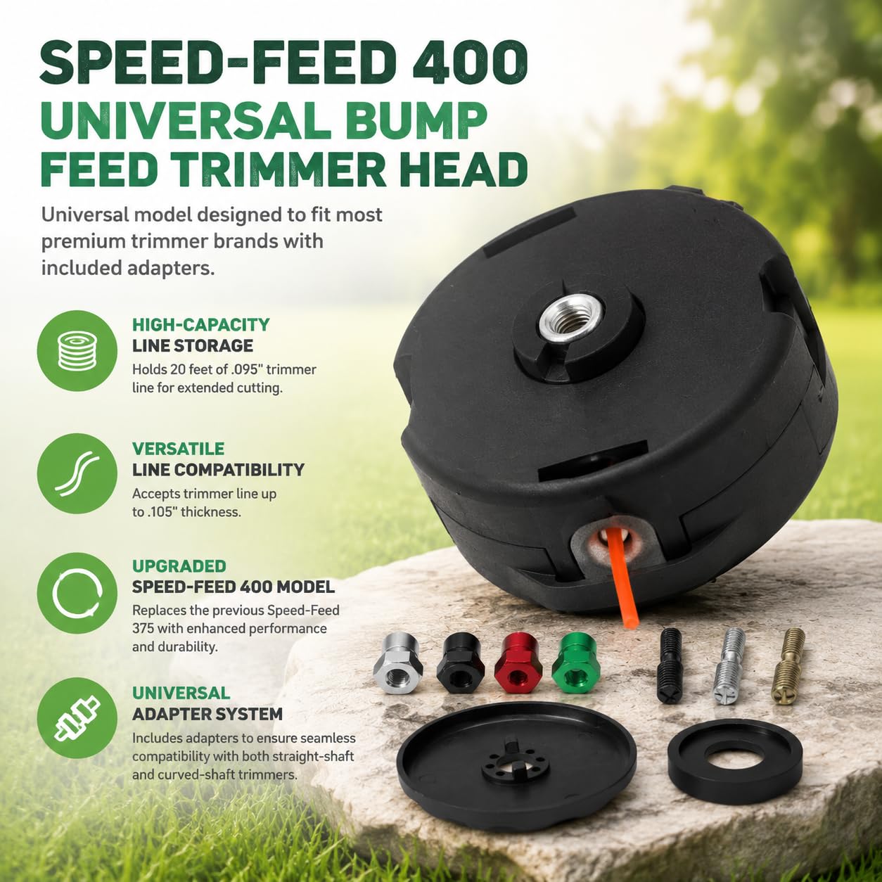 Speed-Feed 400 - Cabezal universal para recortadora Shindaiwa 78890-30000