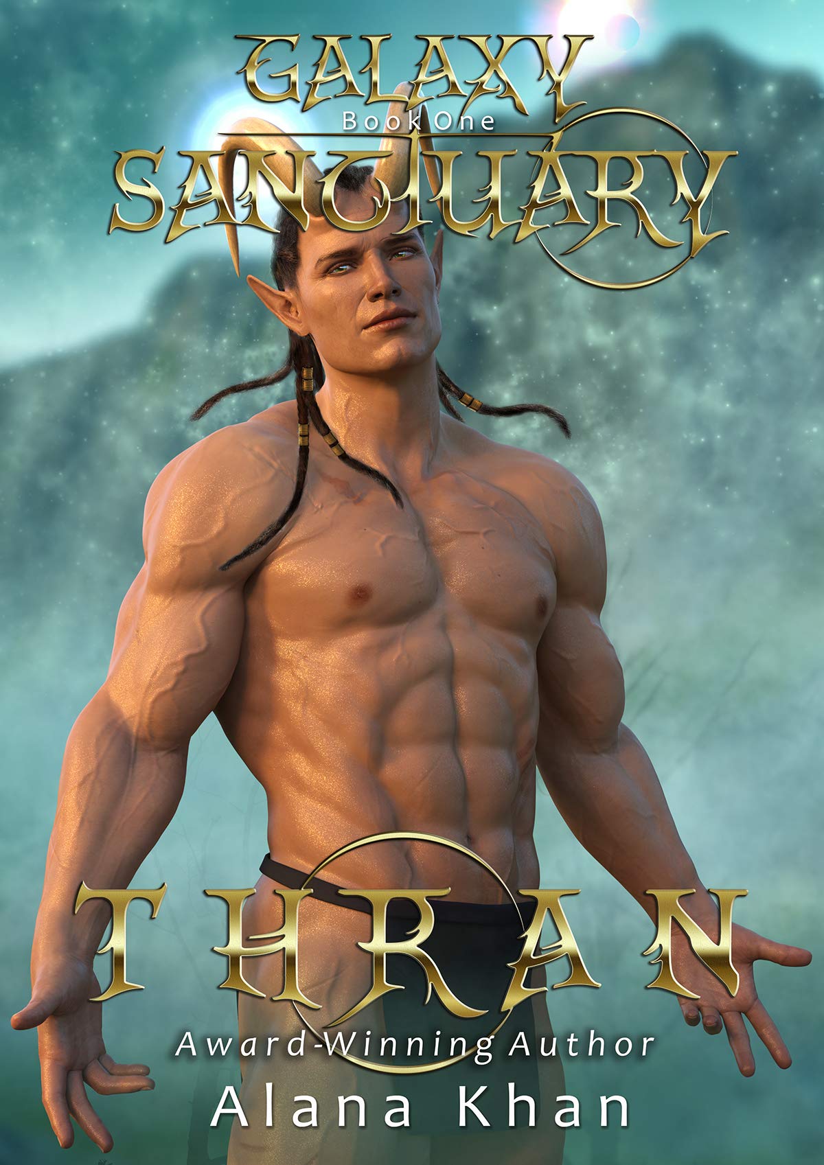 Thran: An Enemies to Lovers Forced Proximity Sci-Fi Romance (Galaxy Sanctuary Alien Abduction Romance Series Book 1)