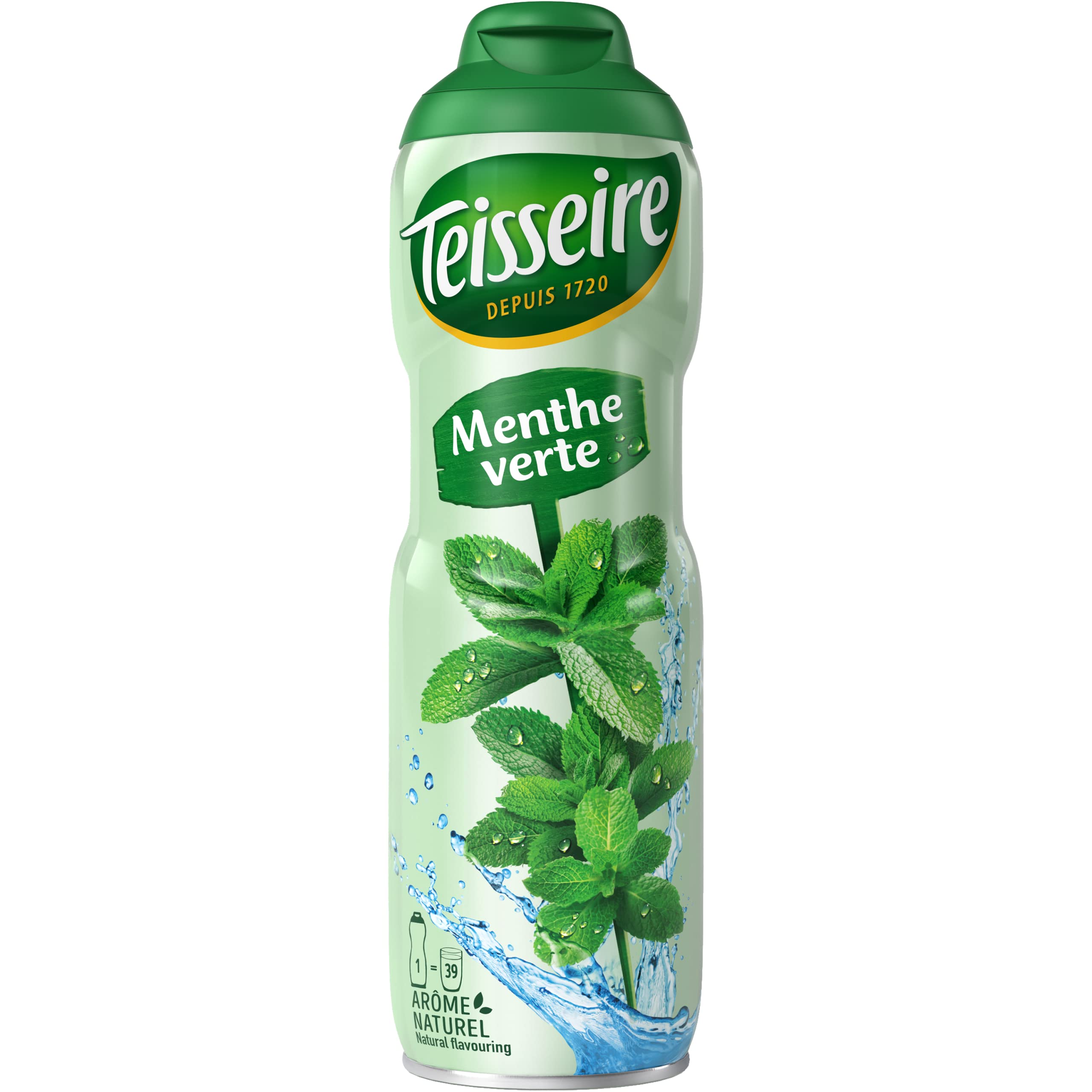 Pack 6 Siropes Menta verde Teisseire - 6 x 60 cl