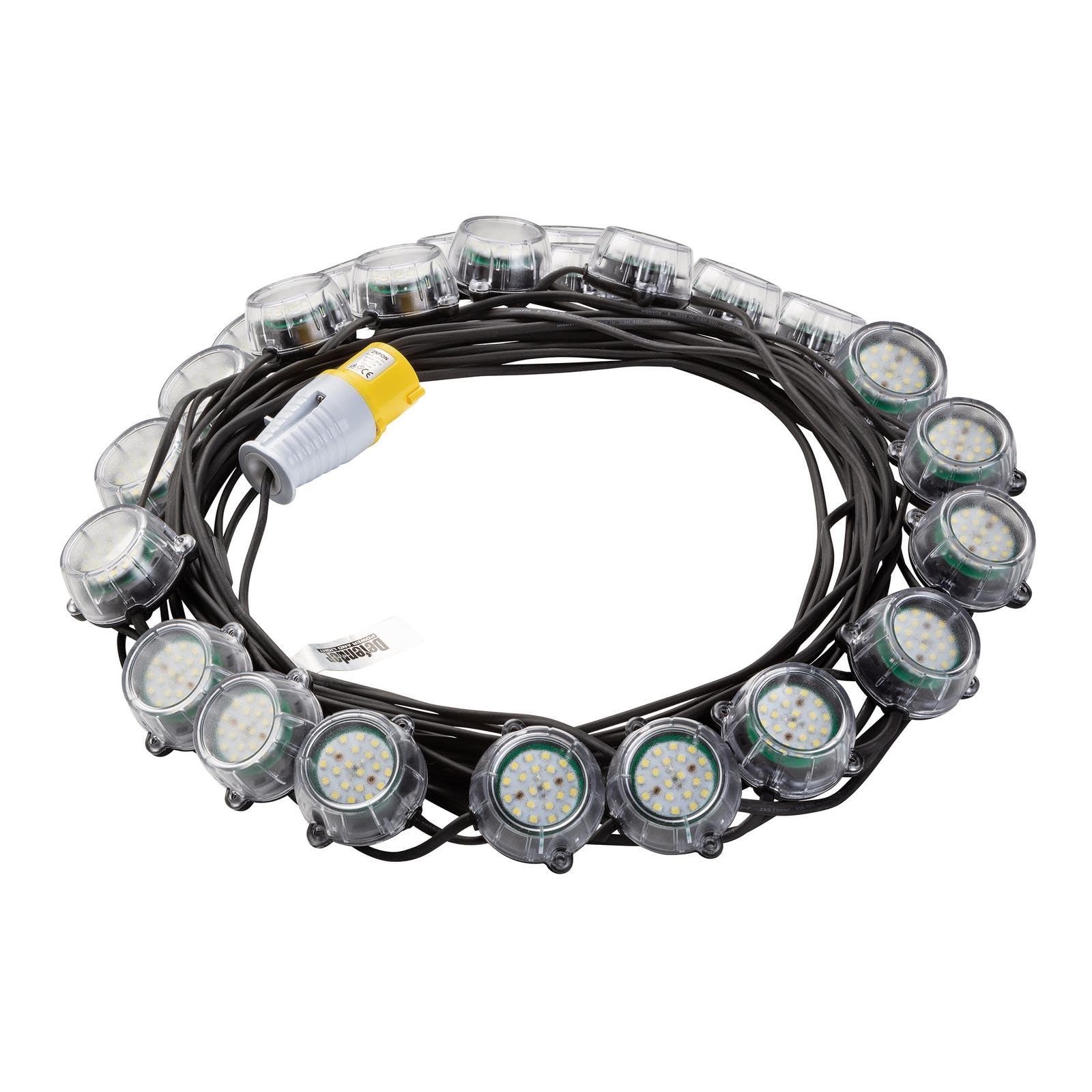 Defender Power And Light Black Defender 50M Heavy Duty Led Encapsulated Festoon String Lights 120W 110V 120W (E89355)