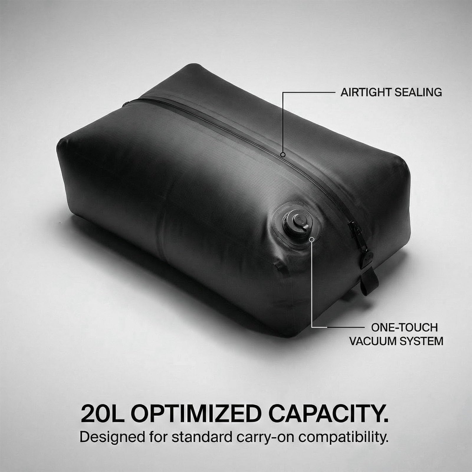 SIXRUN Bolsa de Compresión Al Vacío, Bolsa de Compresión para Equipaje de Viaje con Sellado Hermético y Tecnología de Vacío para Viajes, Camping y Uso Diario.
