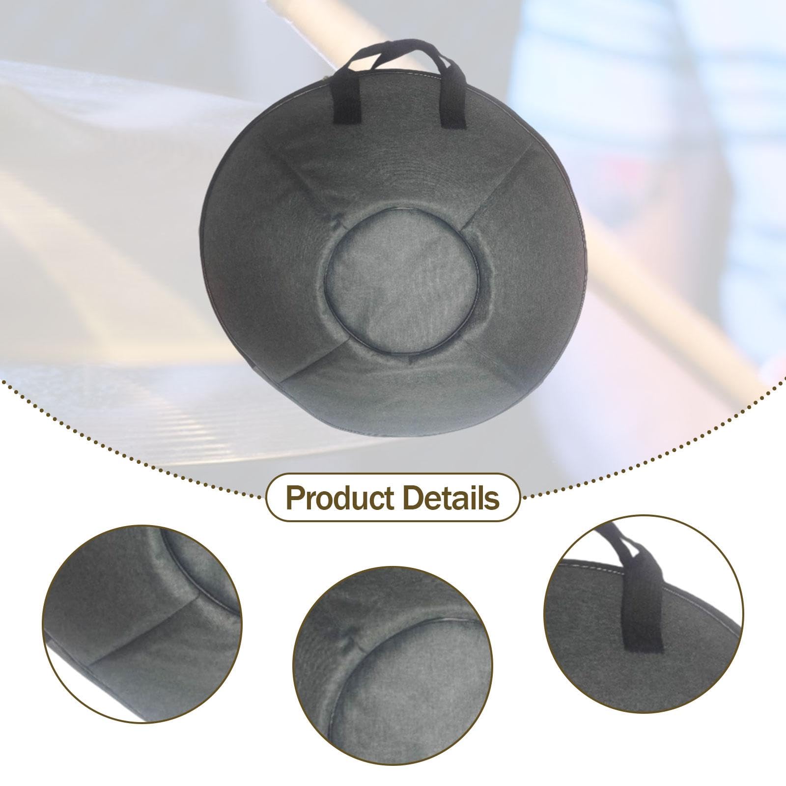 DYNWAVE Handpan Drum Bag Tongue Drum Carrying Case Anti Scratch Thickened Shock Absorption Instrument Protector D Minor Kurd Carrier