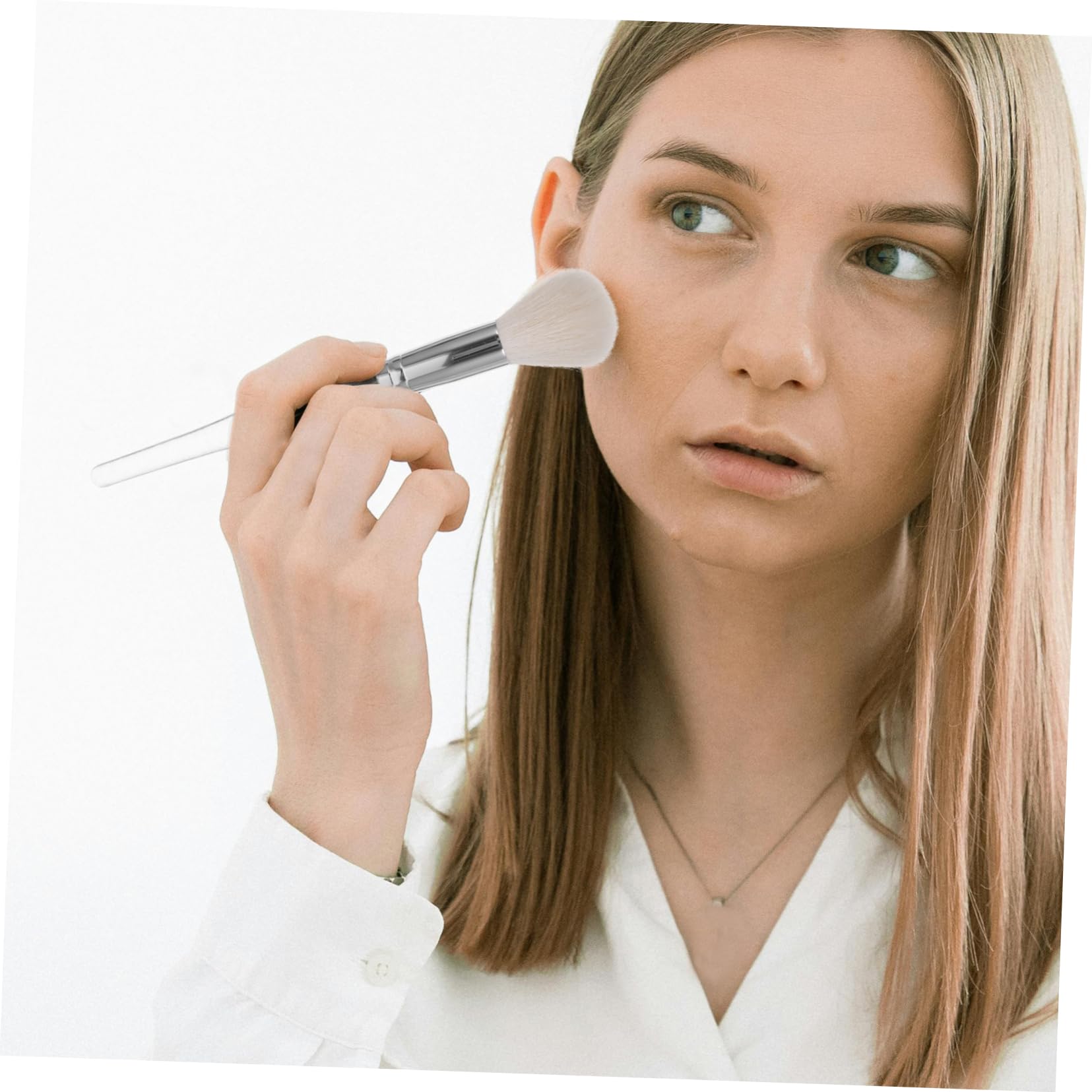 minkissy Highlighter Brush Blush Brush for Cheeks Small Makeup Brush for Loose Pressed Powder Women's Makeup Brush Set