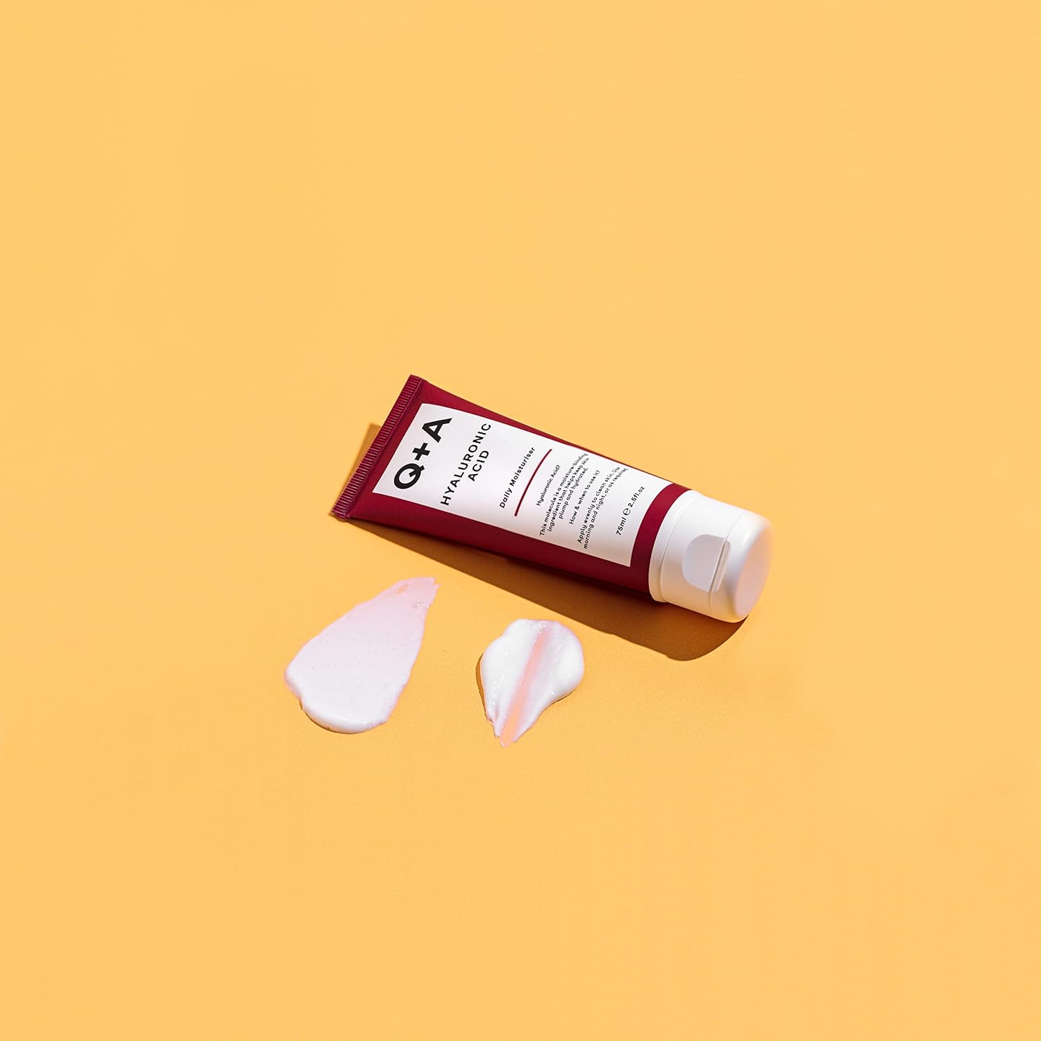 Q+A Hyaluronic Acid Daily Moisturizer (75ml), Hydrating Face Cream with Polyglutamic Acid and Rice Bran Extract, For Soft, Even and Nourished Skin, Fragrance Free Skincare - Image 5