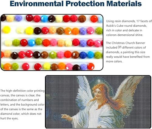 Miniatura 3 de JesMolla Kits de pintura de diamantes 5D para adultos, arte de diamantes de gran tamaño con diamantes de imitación pegados, pintura de bricolaje con