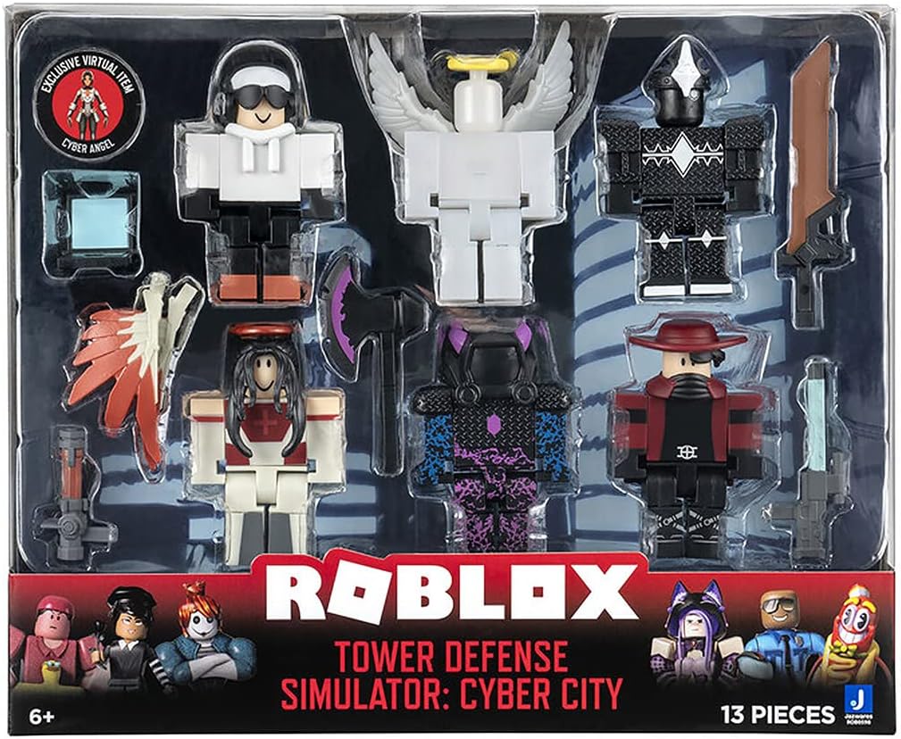 Roblox - 6 Figuras 7cm - Tower Defense Simulator: Cyber City