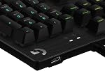Logitech G512 SE Légèreté RGB Clavier de jeu mécanique avec USB Passé - Noir (Renewed)