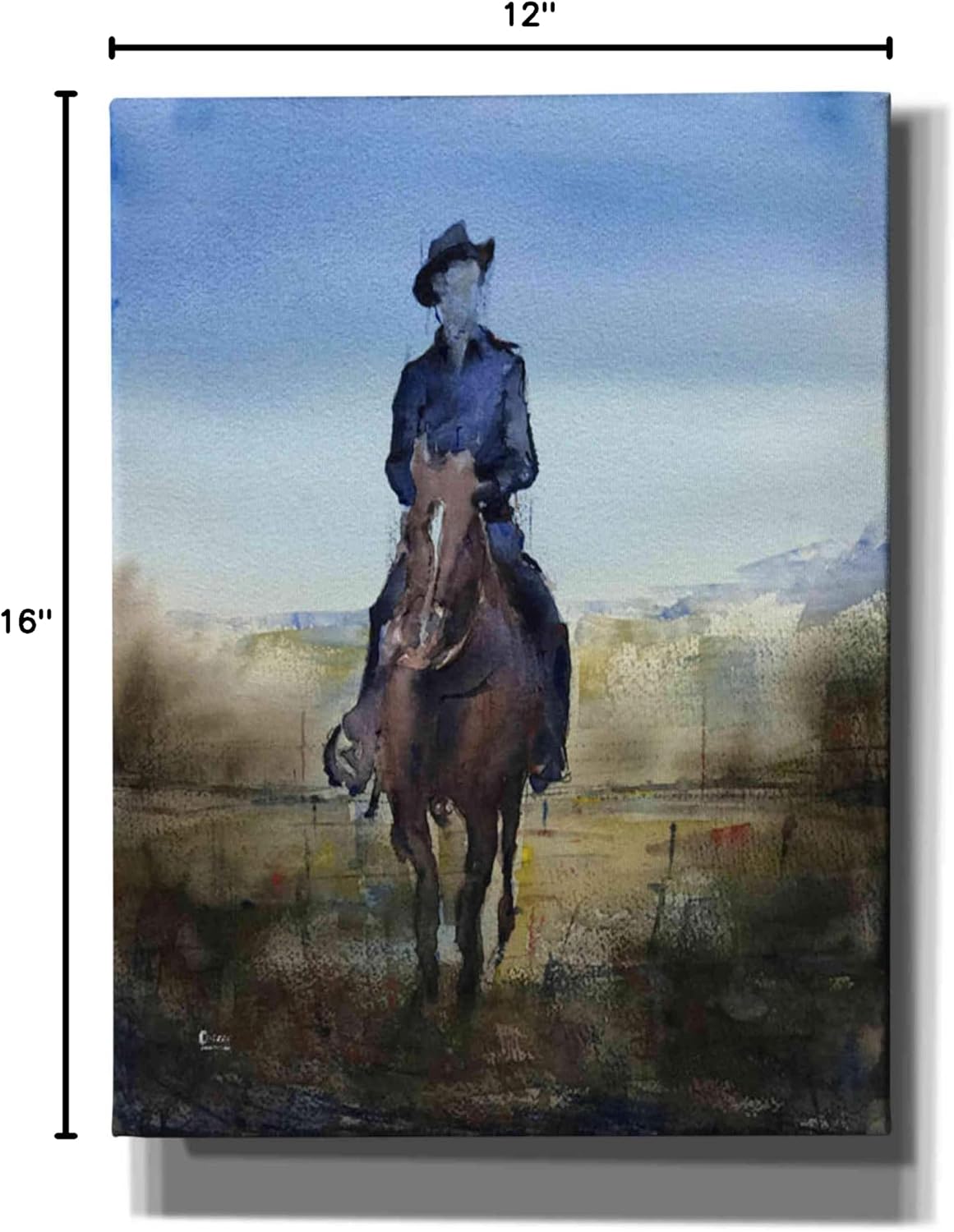 Epic Graffiti 'In The Calm' by Oscar Alvarez Pardo, Canvas Wall Art, 12"x16"