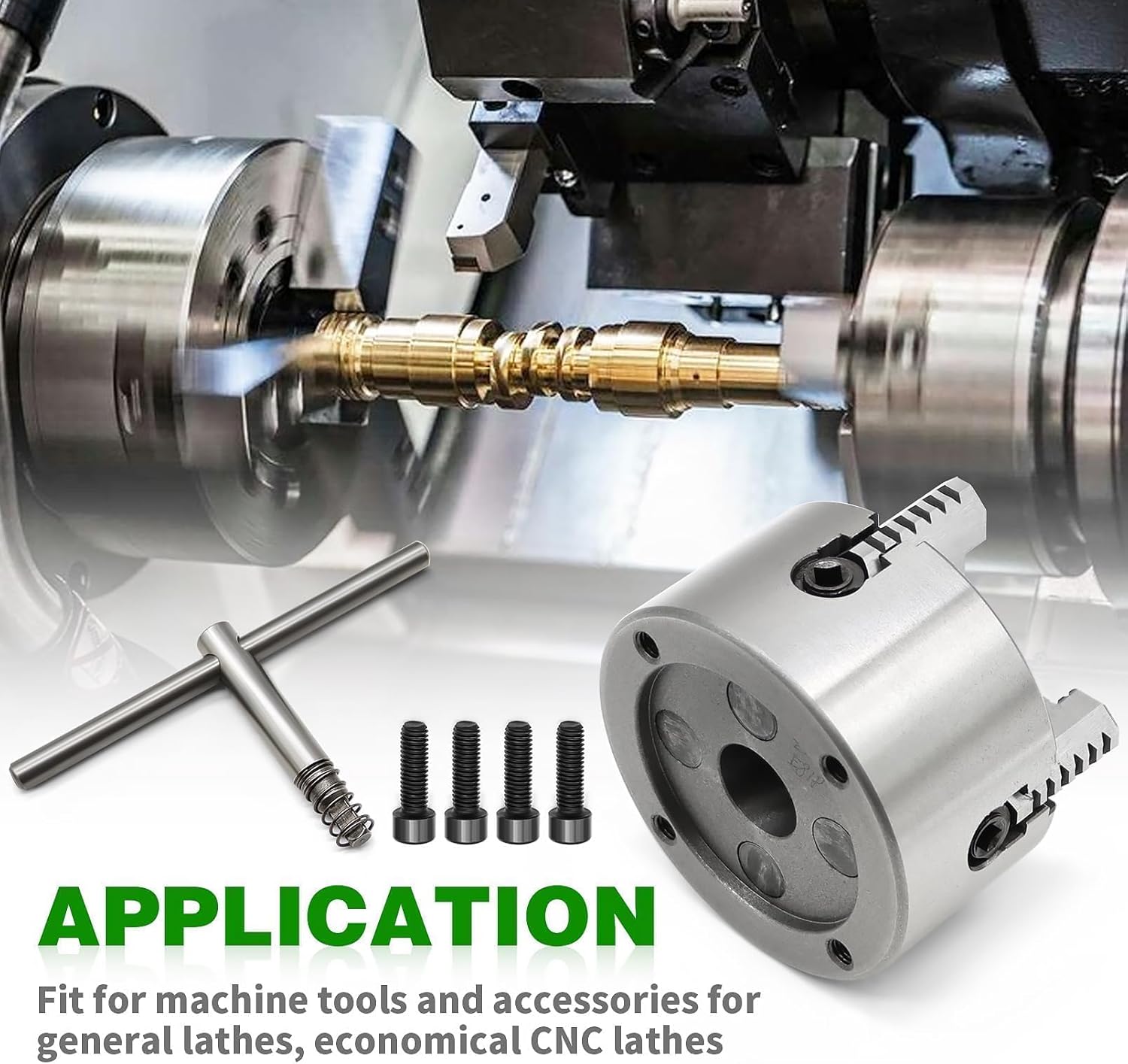 K72-100 Lathe Independent Chuck 4 Inch Manual Chuck 4 Jaw 3500 r/min