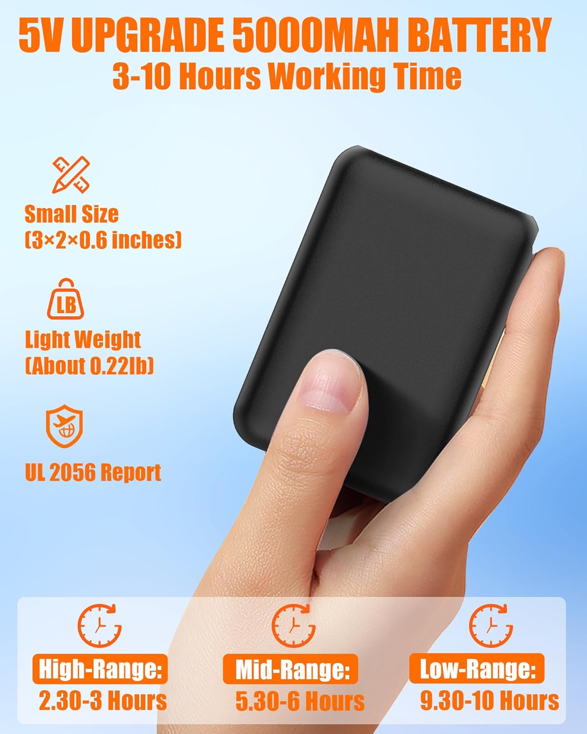 Kids Heated Gloves - Boys and Girls Waterproof Ski Heating Gloves Upgraded 5000mAh Battery Pack