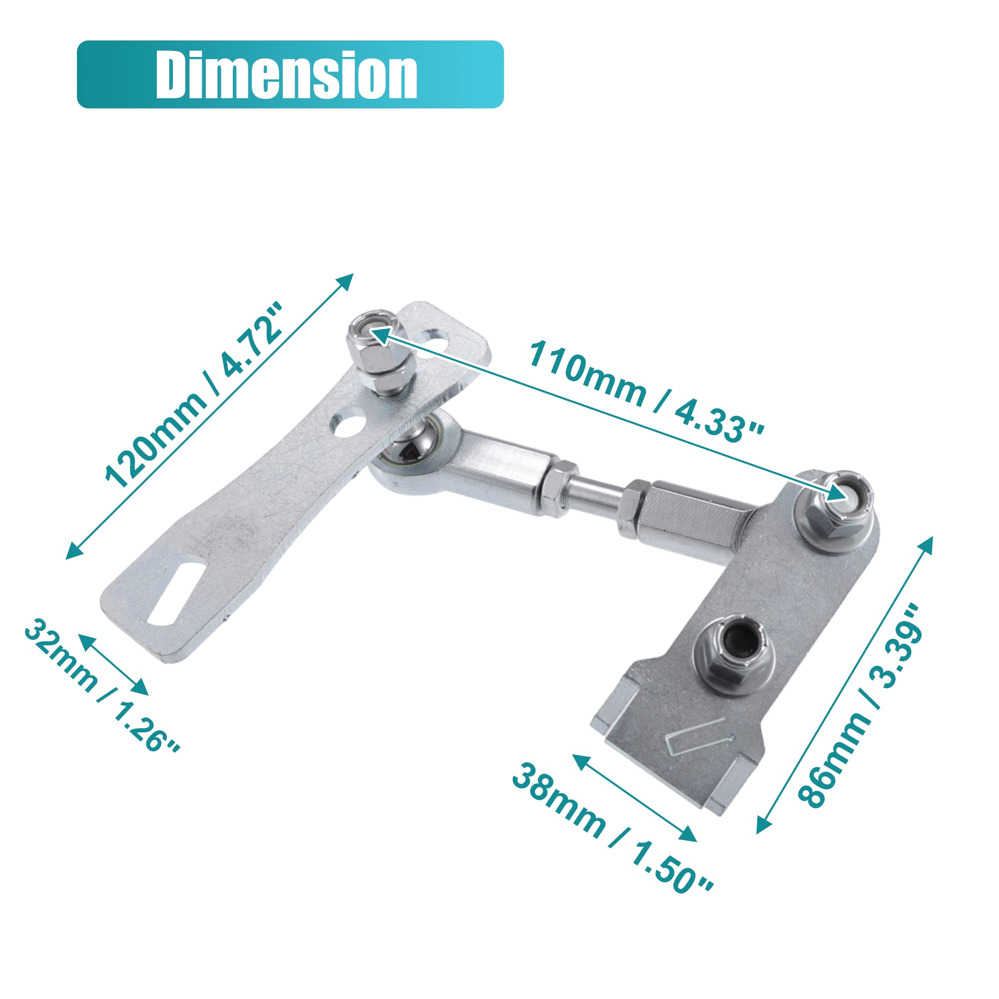 QUARKZMAN 1 Set Trasferimento Custodia Collegamento per Jeep Cherokee XJ Argento Tono